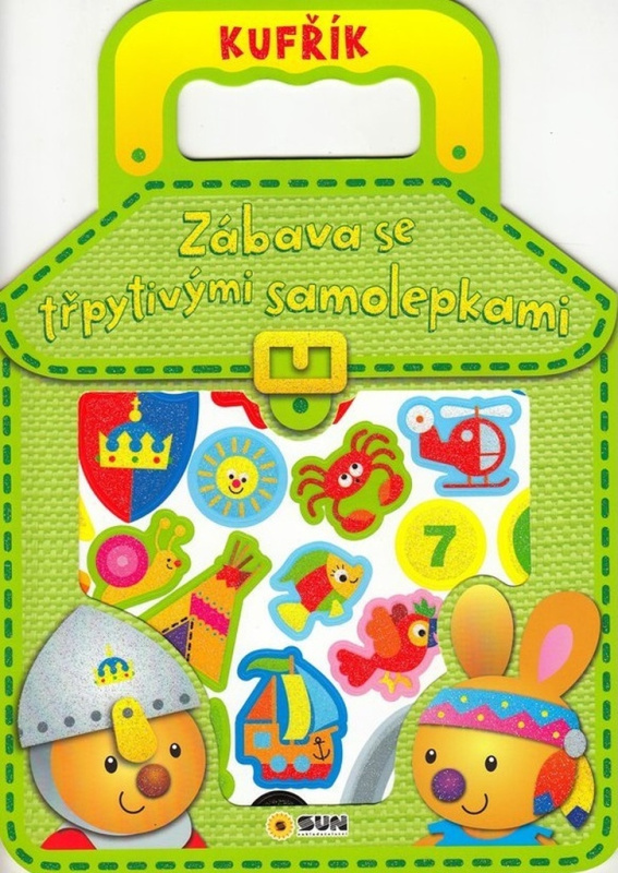 Zelený kufřík - Zábava se třpytivými samolepkami NAKLADATELSTVÍ SUN s.r.o.
