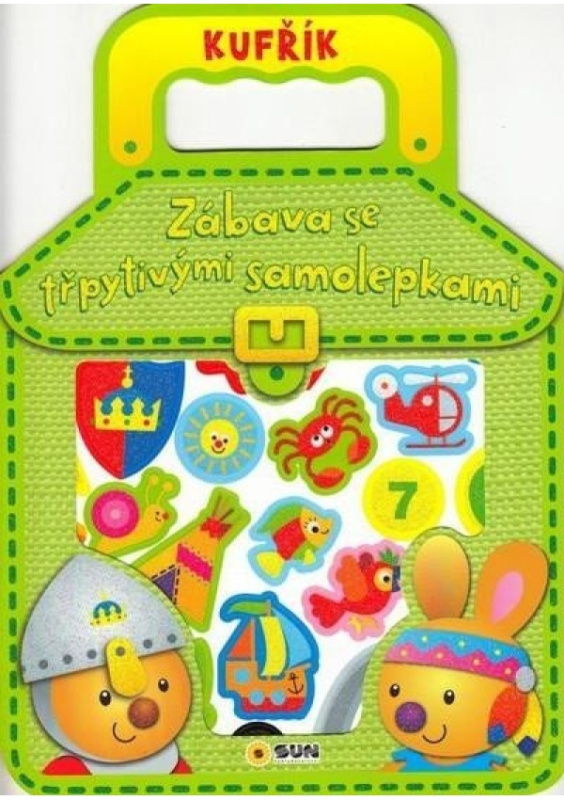 Zelený kufřík - Zábava se třpytivými samolepkami NAKLADATELSTVÍ SUN s.r.o.