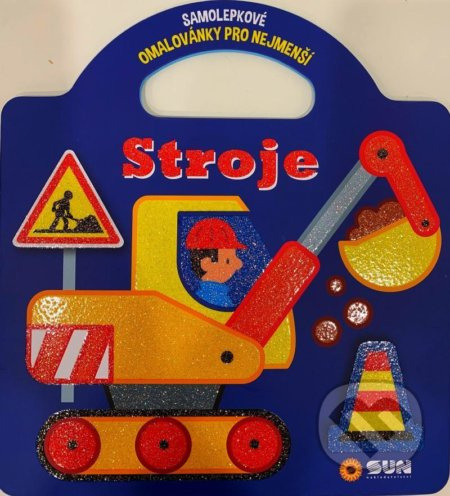 Stroje - Samolepkové omalovánky - kniha z kategorie Omalovánky
