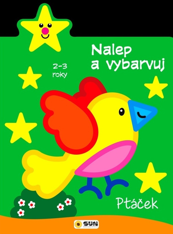 Nalep a vybarvuj - Ptáček 2-3 roky