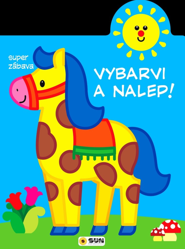 Vybarvi a nalep - Koník - 2-3 roky
