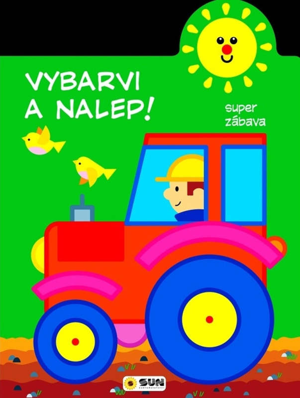 Vybarvi a nalep - Traktor - 2-3 roky