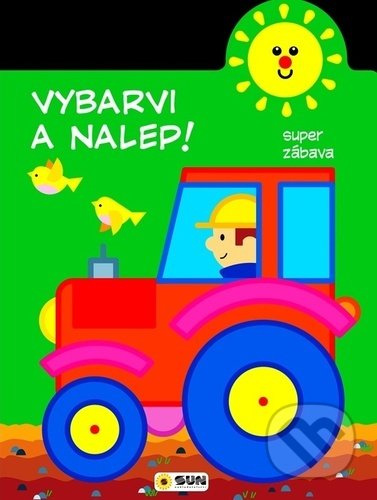 Vybarvi a nalep - Traktor - 2-3 roky