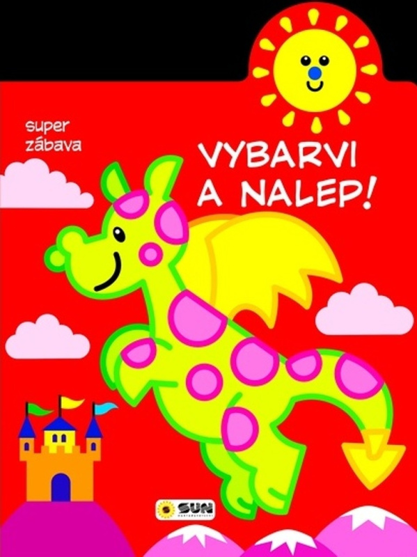 Vybarvi a nalep - Dráček - 2-3 roky