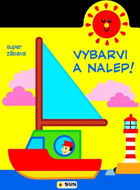Vybarvi a nalep - Loďka - 2-3 roky