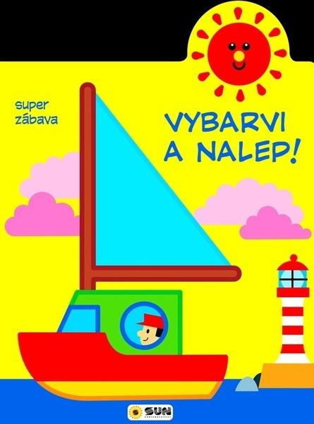 Vybarvi a nalep - Loďka - 2-3 roky