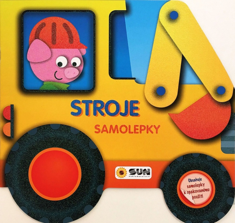 Stroje - samolepky k opakovatelnému použití