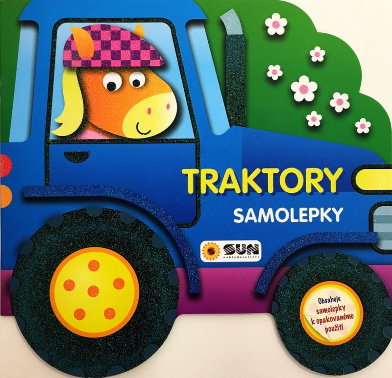 Traktory- velké - opakovaně použitelné samolepky