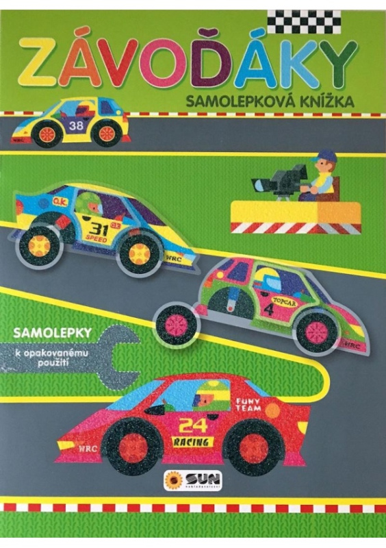 Závoďáky samolepková knížka k opakovanému použití