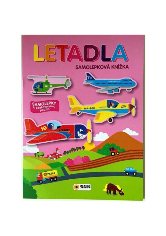 Letadla - samolepky k opakovanému použití