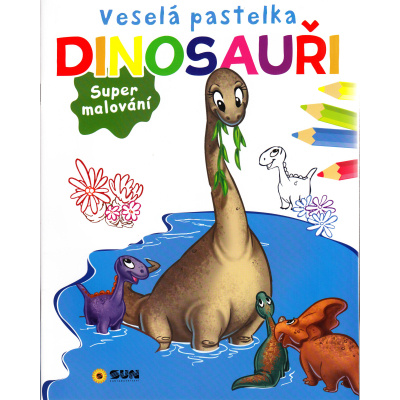 Veselá pastelka-Dinosauři