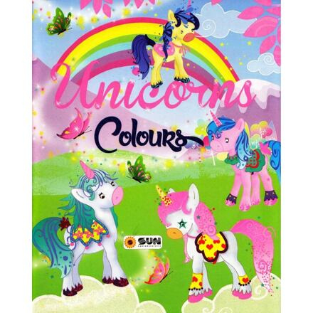 Unicorns - colours - zelená NAKLADATELSTVÍ SUN s.r.o.