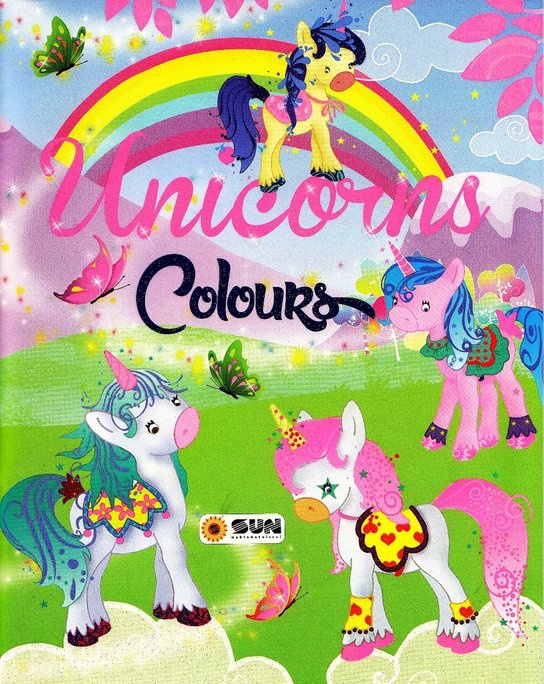 Unicorns - colours - zelená NAKLADATELSTVÍ SUN s.r.o.