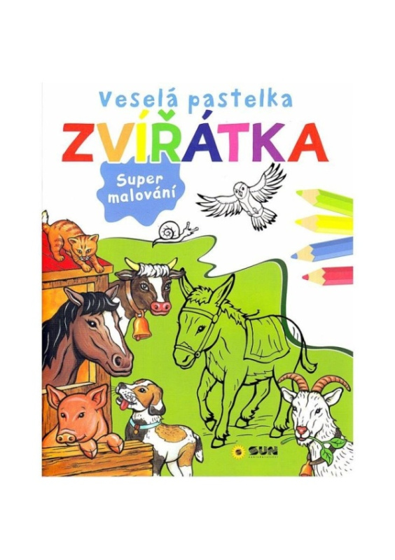 Veselá pastelka - zvířata