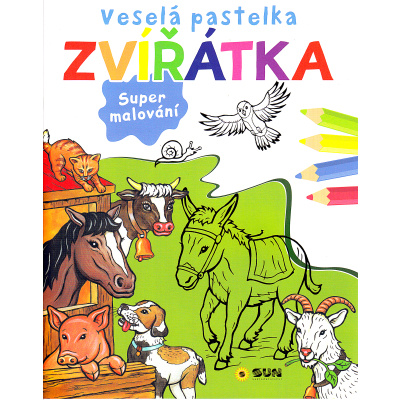 Veselá pastelka - zvířata