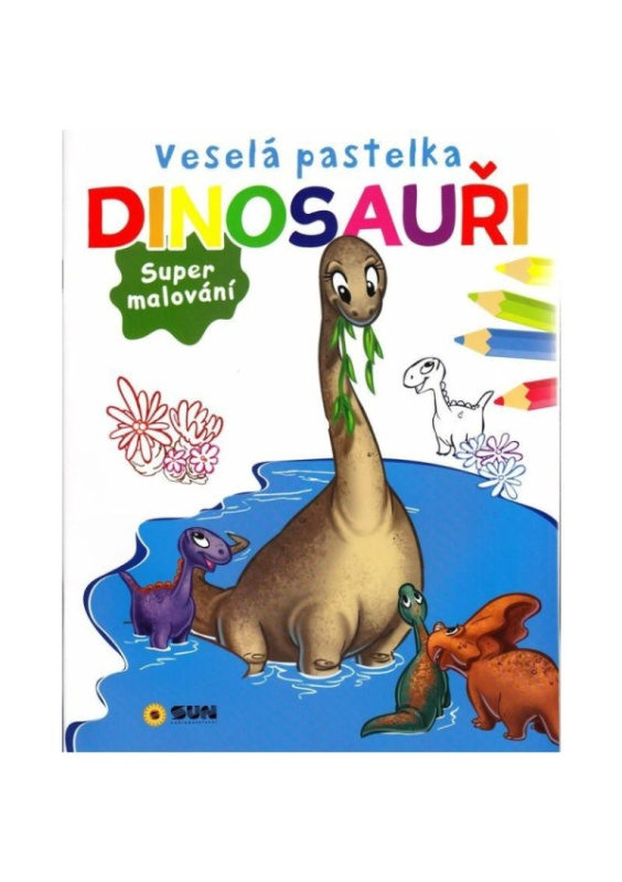 Veselá pastelka Dinosauři NAKLADATELSTVÍ SUN s.r.o.