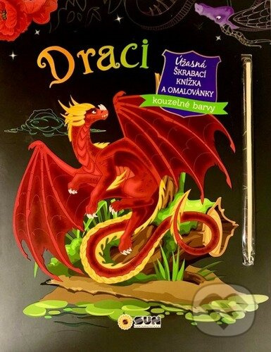 Draci - úžasná škrábací knižka a omalovánky