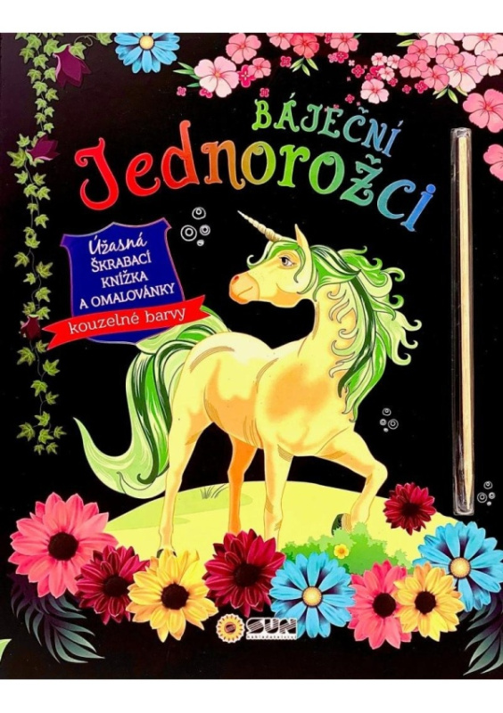 Báječní jednorožci - úžasná škrábací knížka a omalovánky