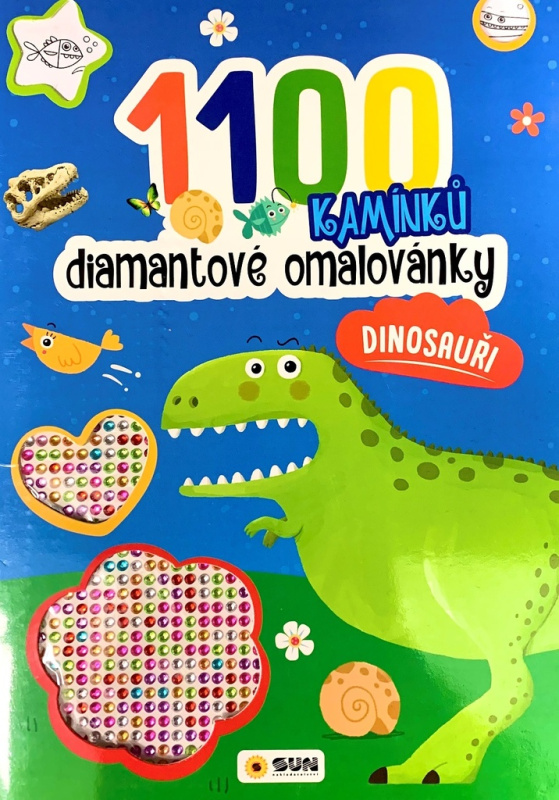 Diamantové omalovánky Dinosauři - 1100 kamínků NAKLADATELSTVÍ SUN s.r.o.
