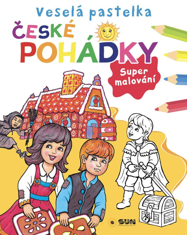 Veselá pastelka České pohádky (Supermalování) - kniha z kategorie Omalovánky