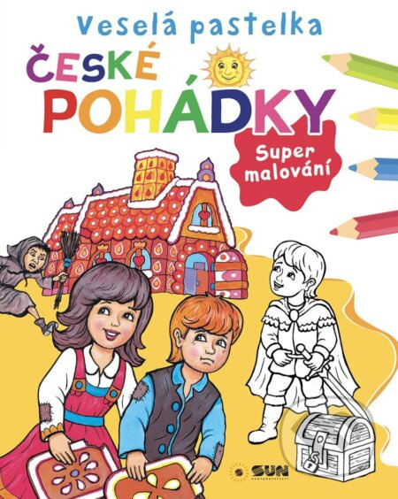 Veselá pastelka České pohádky (Supermalování) - kniha z kategorie Omalovánky