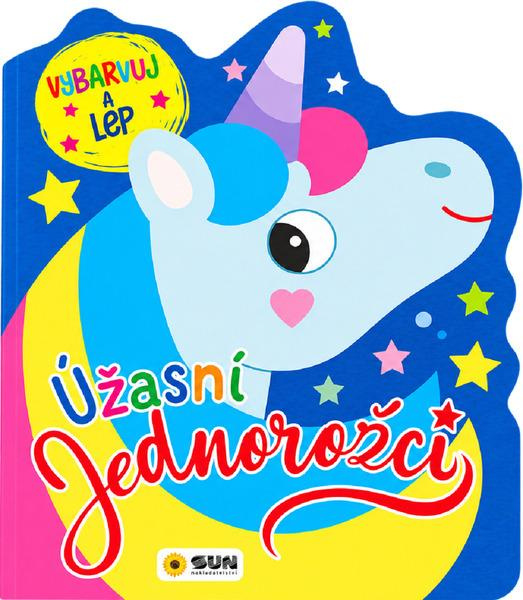 Úžasní jednorožci- Vybarvuj a lep