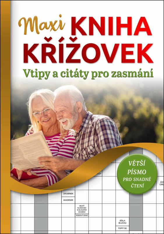 Maxi kniha křížovek: Vtipy a citáty (Větší písmo)