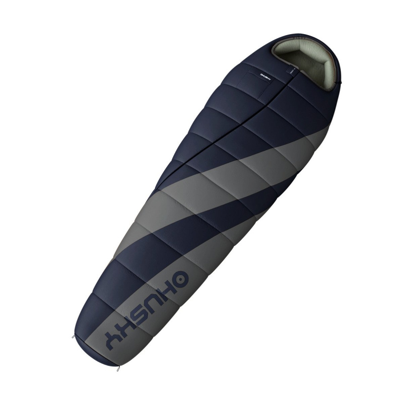 Syntetický třísezónní spacák HUSKY Enemy -12°C šedý Velikost: onesize