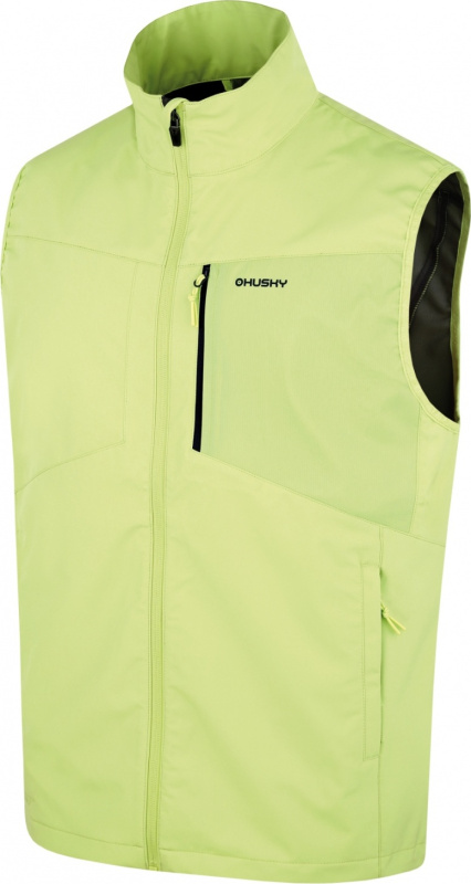 Pánská softshellová vesta HUSKY Salien zelená Velikost: XL