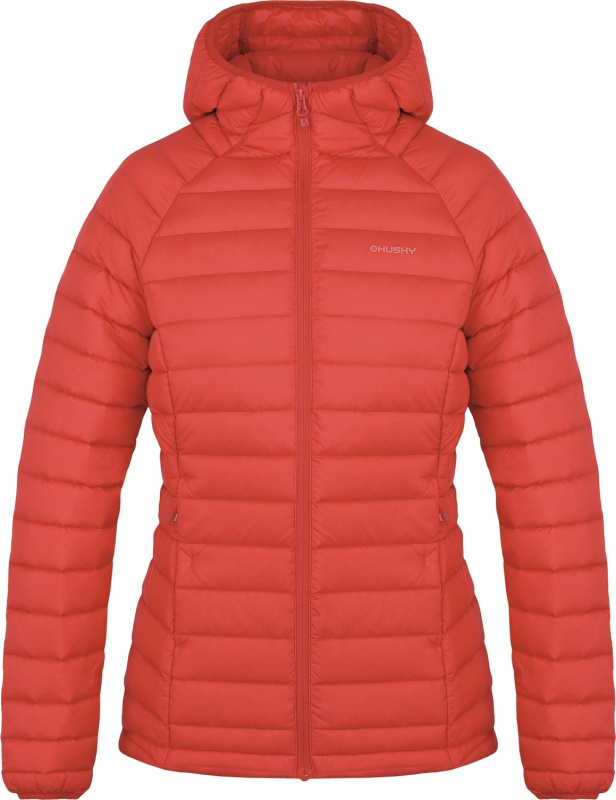 Dámská péřová bunda HUSKY Dreeser červená Velikost: M