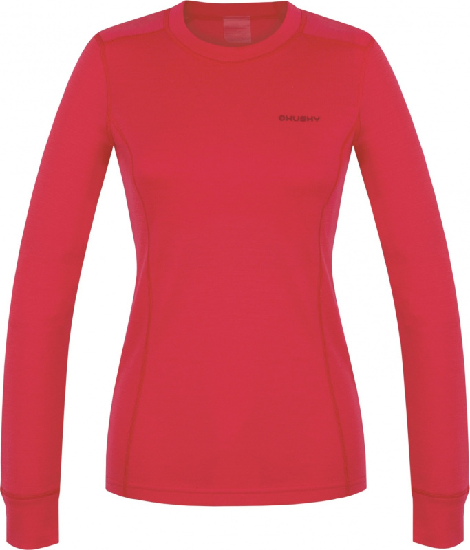 Dámská merino mikina HUSKY Aron růžová Velikost: S