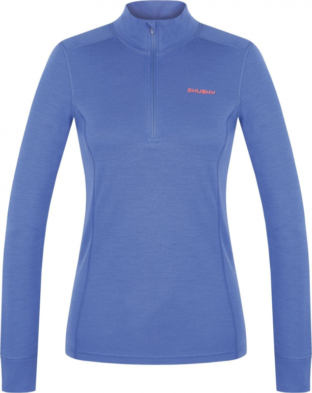 Dámská merino mikina HUSKY Aron Zip modrá Velikost: L