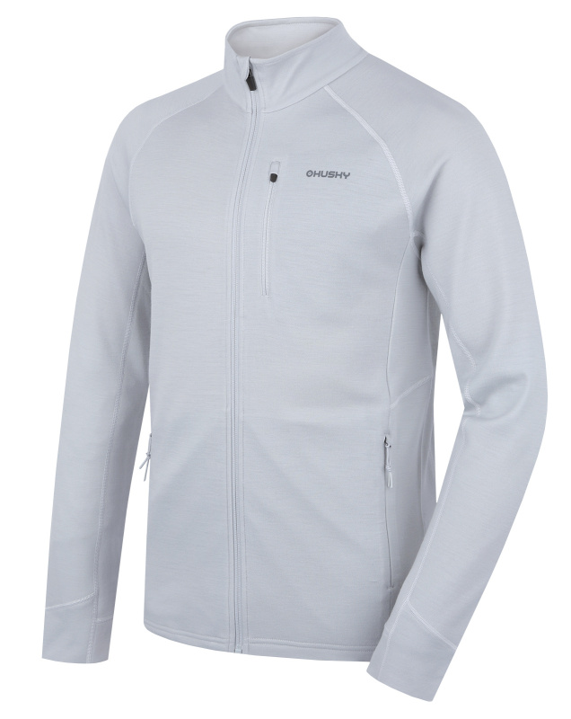 Pánská merino mikina HUSKY Alou šedá Velikost: XL