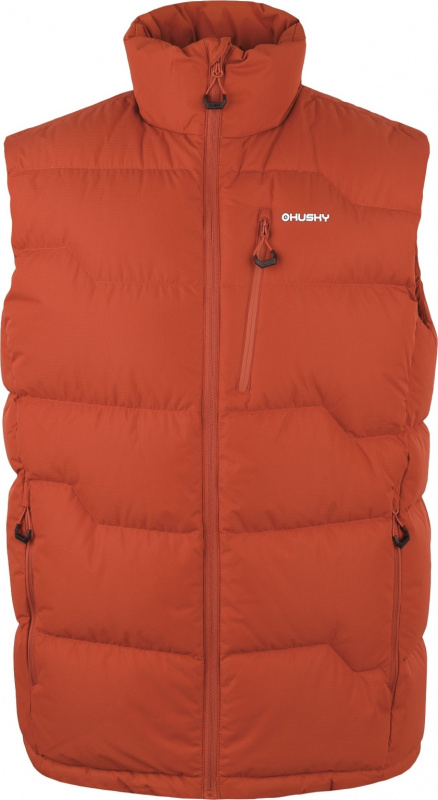 Pánská péřová vesta HUSKY Deep hnědá Velikost: XL