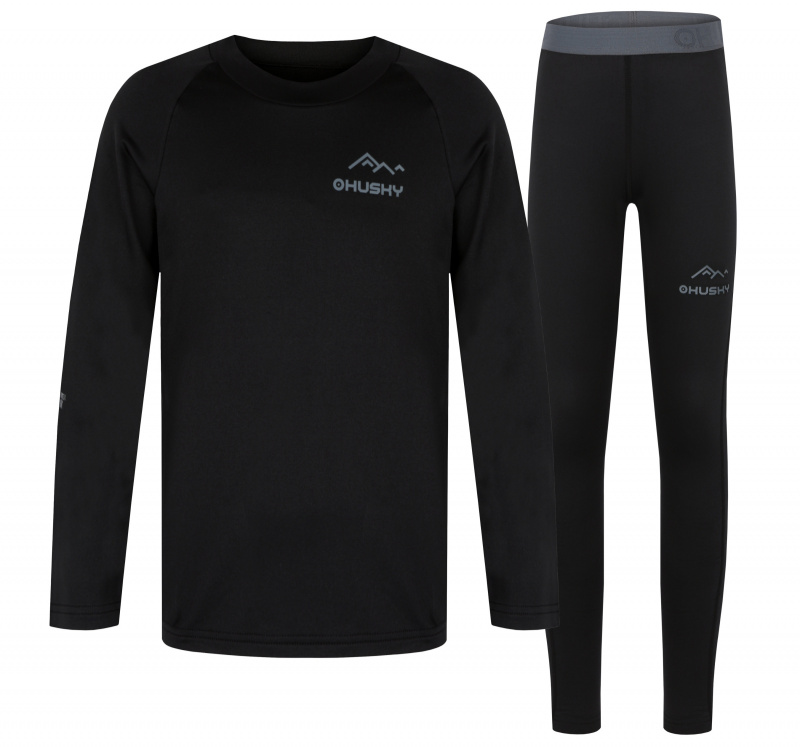 Dětský set termoprádla HUSKY Active winter Tombo černé Velikost: 122