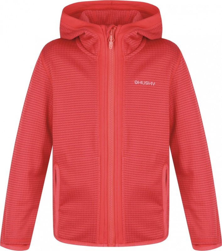Dětská funkční mikina HUSKY Artic Zip červená Velikost: 152-158