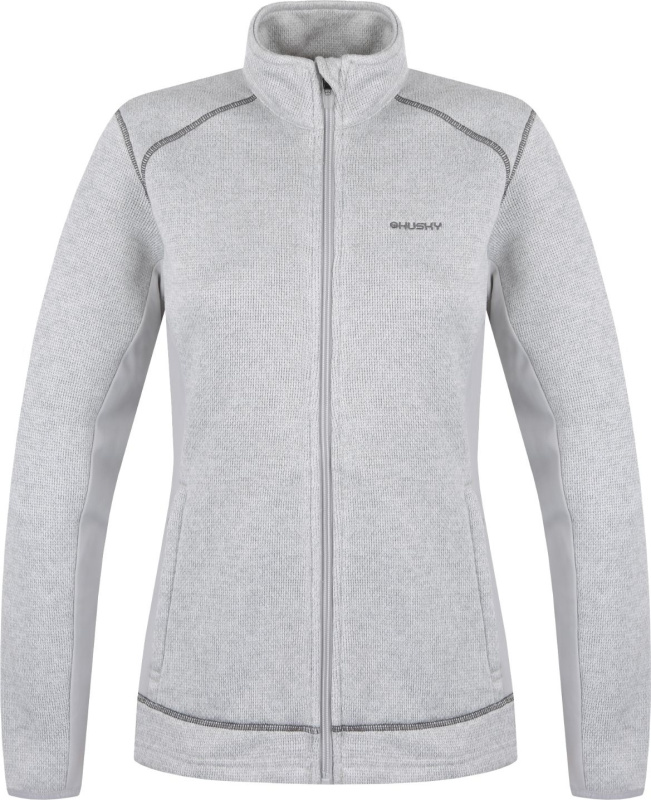 Dámský fleecový svetr HUSKY Alan šedý Velikost: L