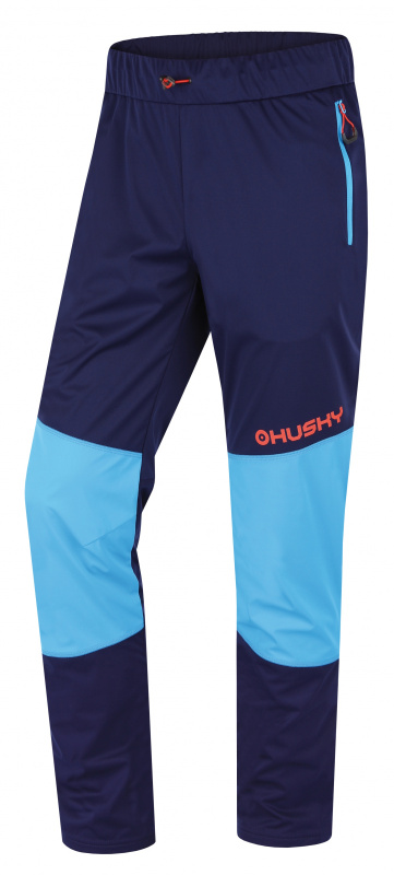 Pánské softshellové kalhoty HUSKY Kala modré Velikost: XXXL