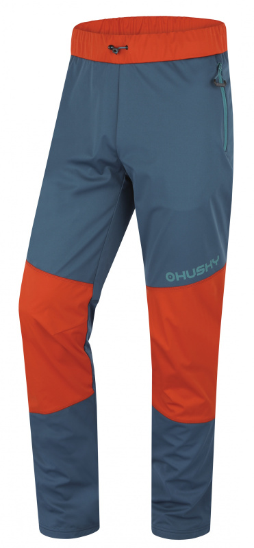 Pánské softshellové kalhoty HUSKY Kala modré Velikost: XXXL