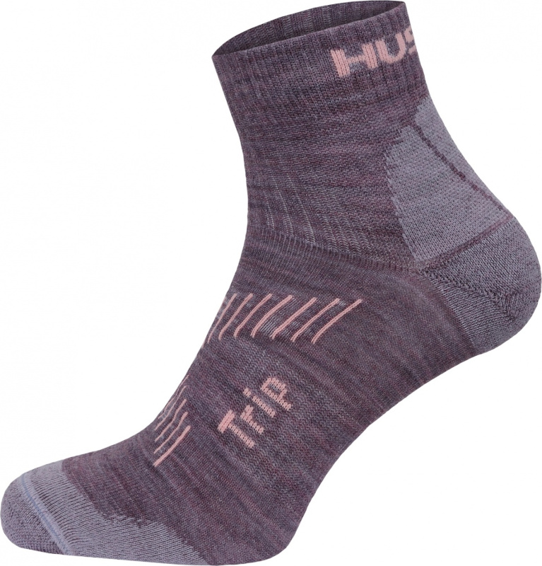 Unisex tenčí ponožky HUSKY Trip fialové Velikost: M (36-40)