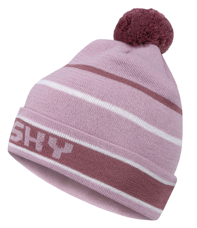 Dámská merino čepice HUSKY Meralp pink Velikost: S-M