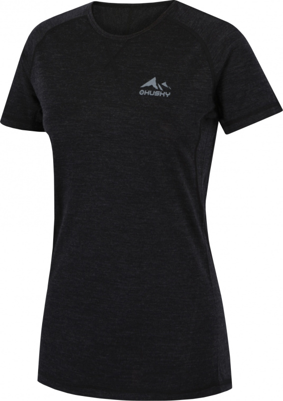 Dámské merino triko HUSKY Mersa černé Velikost: M