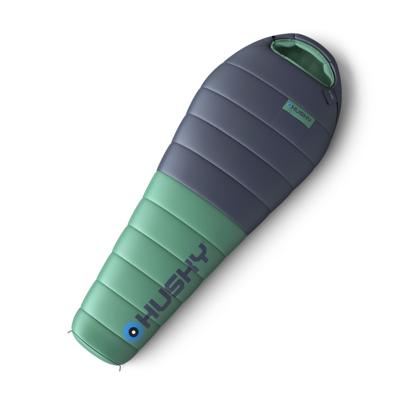 Péřový třísezónní spacák HUSKY Dinis blue/mint Velikost: onesize