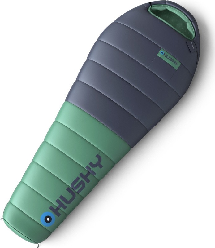 Péřový třísezónní spacák HUSKY Dinis blue/mint Velikost: onesize