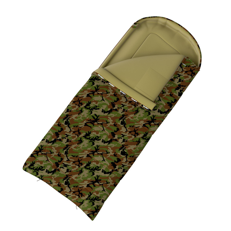 Dekový třísezónní spacák HUSKY Gizmo Army -5°C green Velikost: onesize
