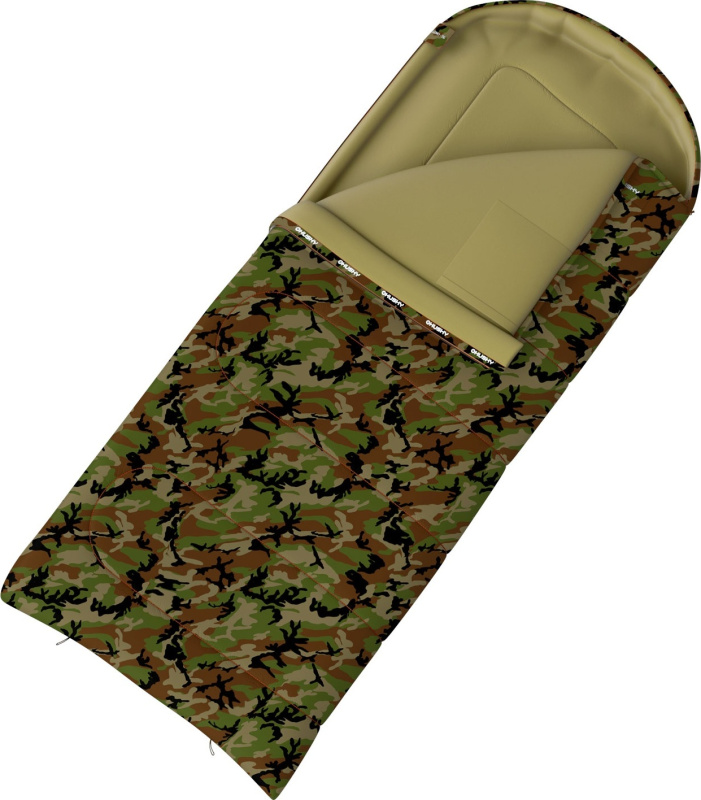 Dekový třísezónní spacák HUSKY Gizmo Army -5°C green Velikost: onesize