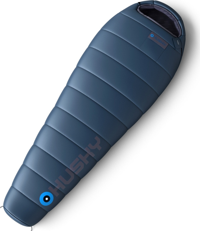 Syntetický třísezónní rozšířený spacák Husky Plus modrý Velikost: onesize