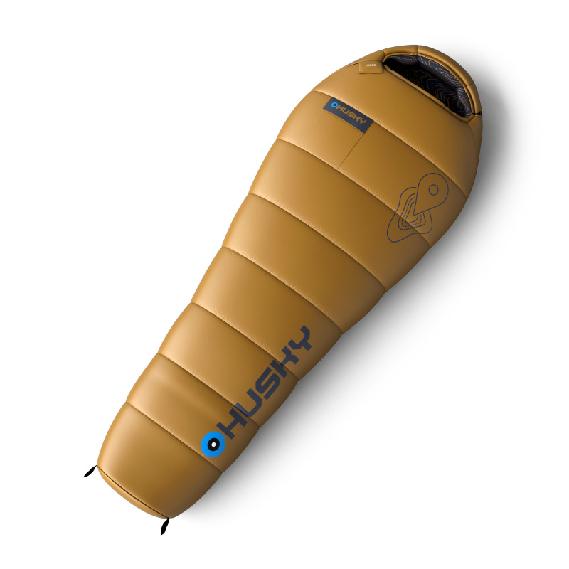Syntetický třísezónní dětský spacák HUSKY Junior mustard Velikost: onesize