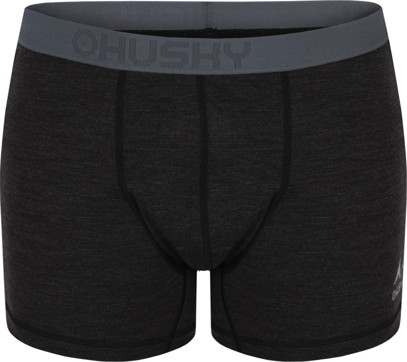 Pánské merino boxerky HUSKY Mex černé Velikost: M
