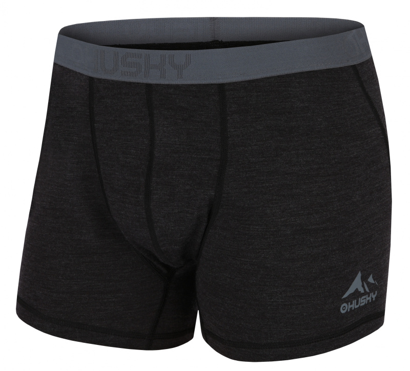 Pánské merino boxerky HUSKY Mex černé Velikost: XL